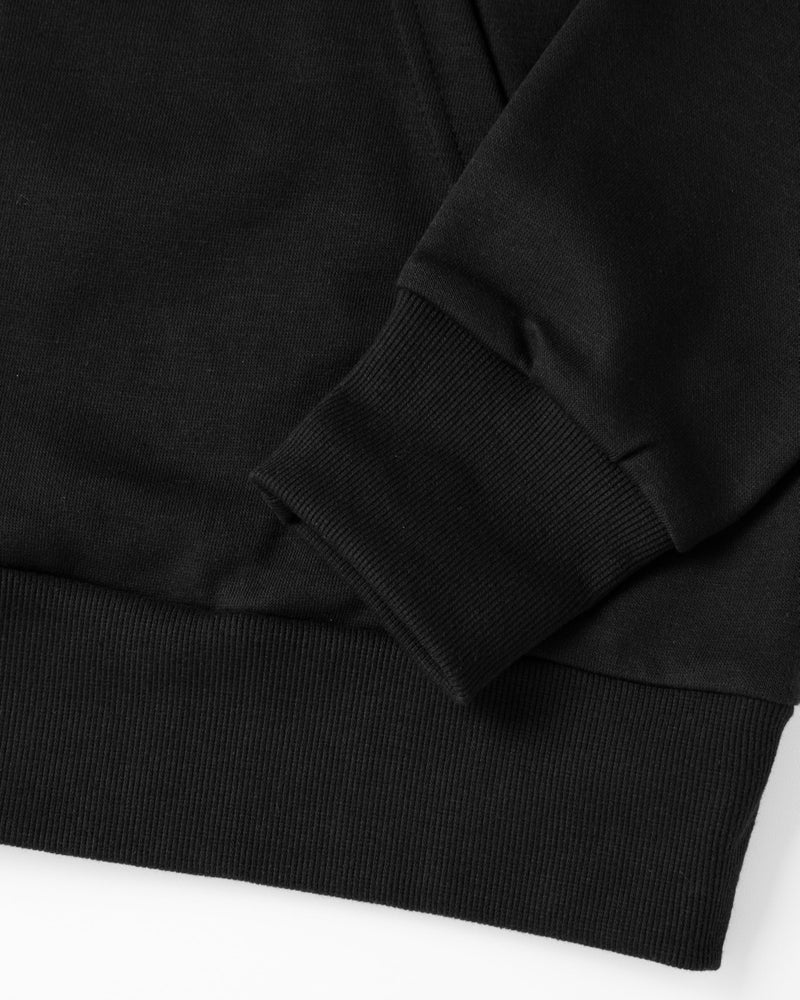 Ohoo Men's Zip Up Hoodie Lightweight Slim Fit Sweatshirt Full Zip Solid Color Hooded Jacket / DCF102-BLACK-M - Image 5